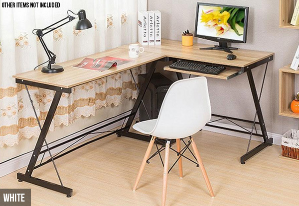 Corner Computer Desk - Two Colours Available