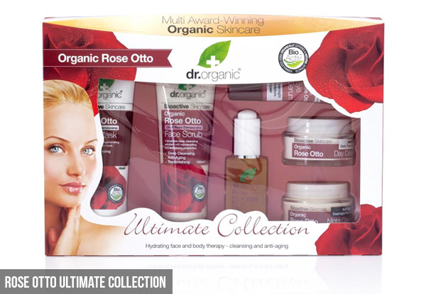 Dr.Organic's Rose Otto Skincare Gift Packs - Three Options Available
