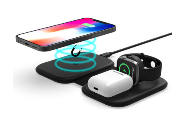 Three-in-One Magnetic Wireless QI Charger