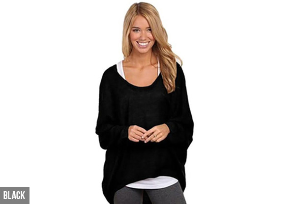Oversized Knit Top - Seven Colours & Five Sizes Available