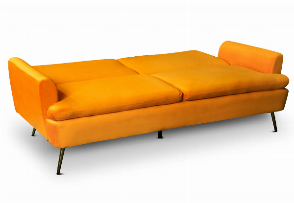 Gyllene Versatile Velvet Chaise Sofa Bed - Available in Four Colours