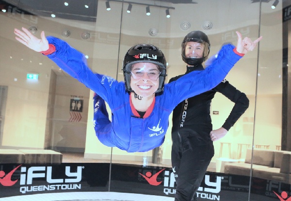 First-Time Flyer Two-Flight Package for One Person at New Zealand's First & Only Indoor Skydiving Facility - Midweek & Weekend Options Available