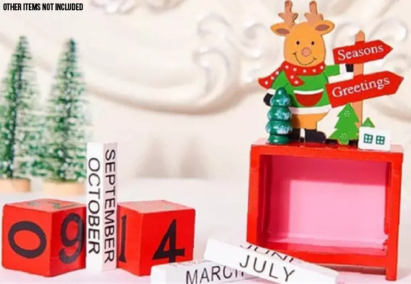 Christmas Wooden Calendar Blocks - Three Styles Available
