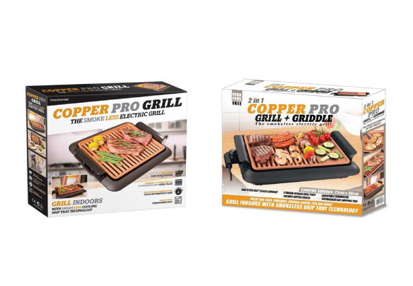 Copper Pro Smokeless BBQ Grill Range