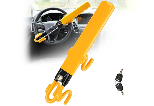 Heavy Duty Steering Wheel Lock with Adjustable Locking