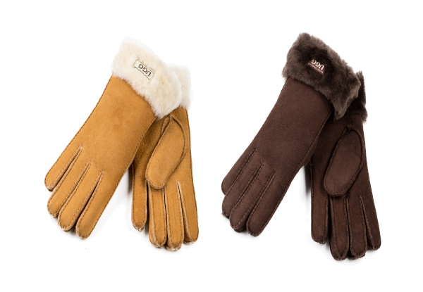 OZWEAR UGG Turn Cuff Gloves - Two Colours & Four Sizes Available