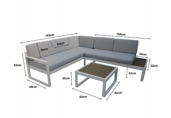 Ifurniture Belmond Outdoor Sectional Sofa Set