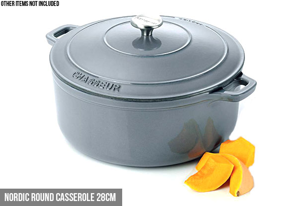 Chasseur Cast Iron Casserole Dishes- Four Options Available