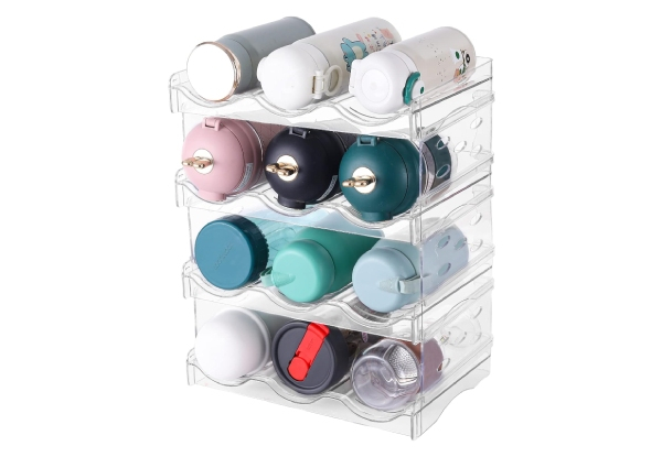 Four-Tier 12 Containers Tumbler Water Bottle Organiser