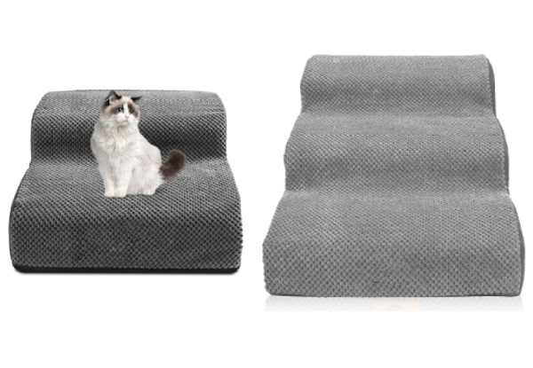 Two-Tier Pet High-Density Foam Stairs - Option for Three-Tier
