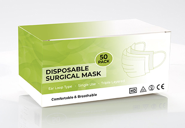 Pre-Order a 50-Pack of Disposable Surgical Masks