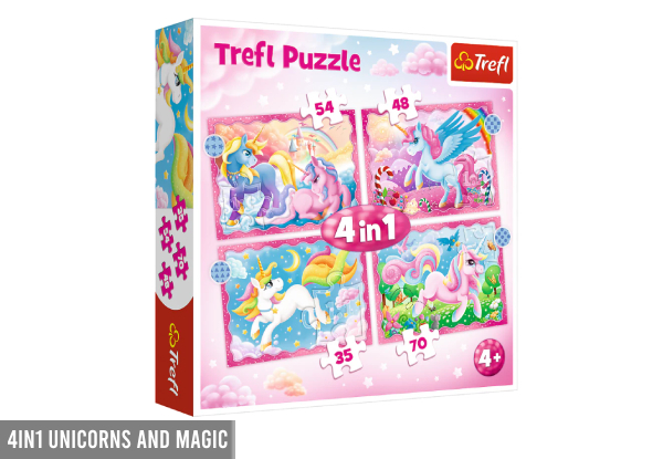 Trefl Three-in-One Puzzle Range - Option for Four-in-One