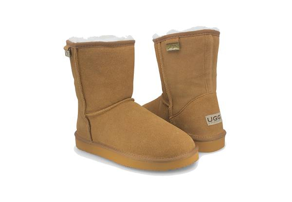 Ugg Roughland Water-Resistant Unisex Short Suede Classic Sheepskin Boots - Available in Two Colours & Nine Sizes