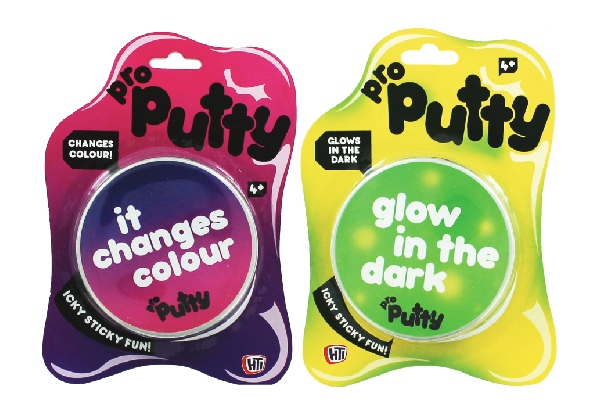 Two-Pack of Colour-Change & Glow-in-the-Dark Pro Putty