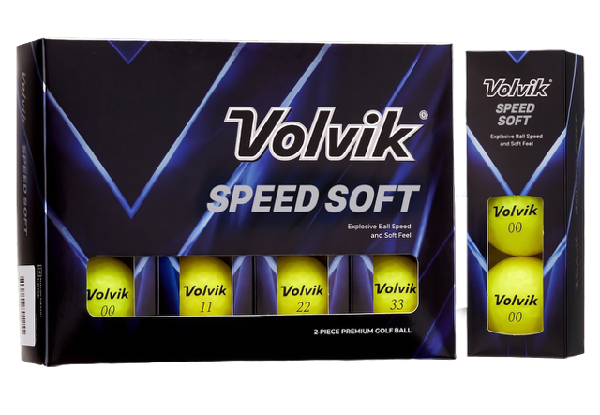 12-Pack Volvik Speed Soft Ball - Available in Five Colours