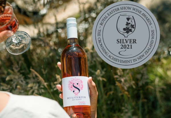 Six Bottles of Award-Winning Sculptureum Camille Rosé Wine & Entry for Two People to Sculptureum Attractions - 72-Hour Flash Sale - While Stocks Last