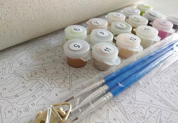 DIY Oil Paint by Numbers Landscape - Five Options Available