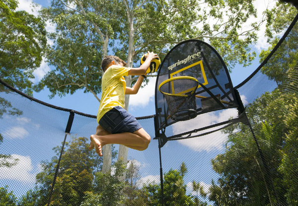 Large Oval Springfree Trampoline incl. Flexrstep, Flexrhoop & Storage Bag with Free Nationwide Delivery