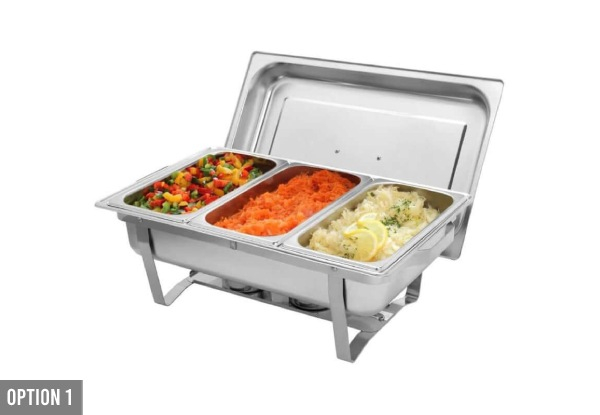 11L Stainless Steel Chafing Dish Food Warmer - Three Options Available