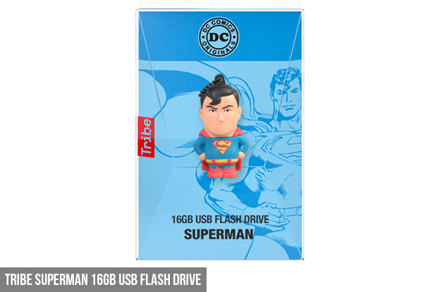Tribe 16GB USB Flash Drive Range - Available in Batman, Superman, Wonder Women, Darth Vader, R2D2 or Stormtrooper