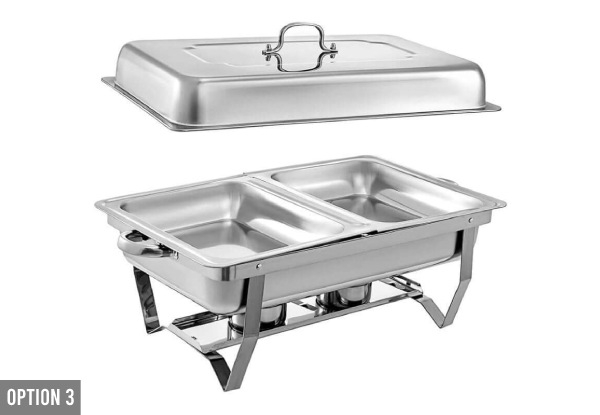 11L Stainless Steel Chafing Dish Food Warmer - Three Options Available