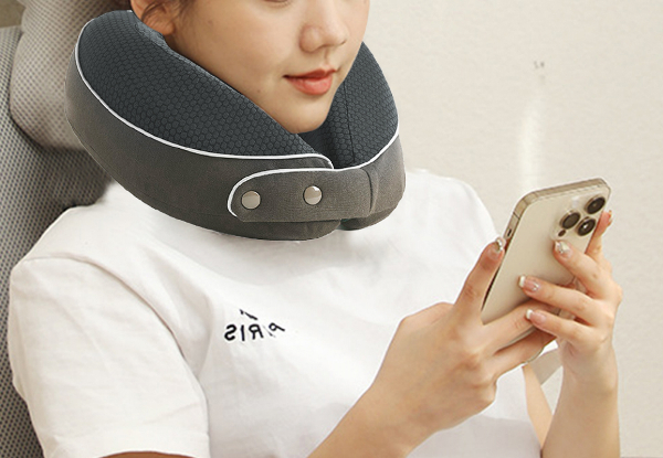 Travel Memory Foam Neck Pillow with Sleeping Mask & Earplugs - Available in Four Colours & Option for Two