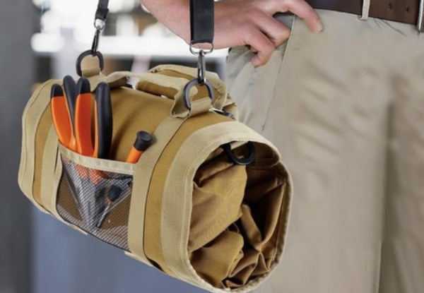 Portable Tool Storage Box with Two Detachable Zipper Pouch - Three Colours Available