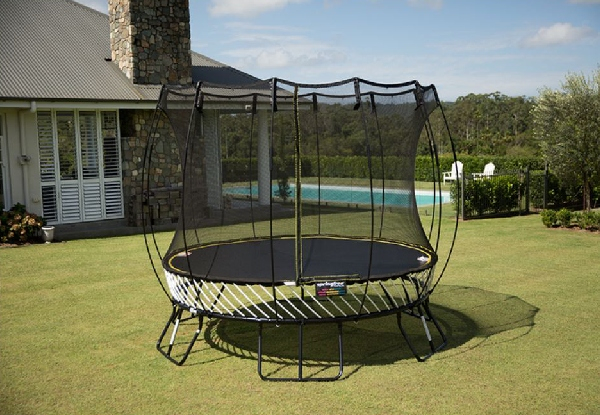 Medium Round Springfree Trampoline incl. Shifting Wheels, Flexrstep & 10-Year Warranty with Free Delivery