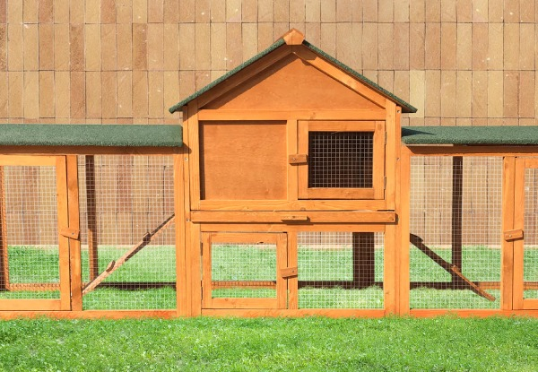 Wooden Rabbit Hutch