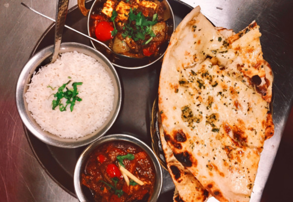 Authentic Indian Dining with an Exotic North Indian Twist for Two People incl. Two Mains, One Entree, One Indian Bread & Rice to Share - Options for Four, Six or Eight People