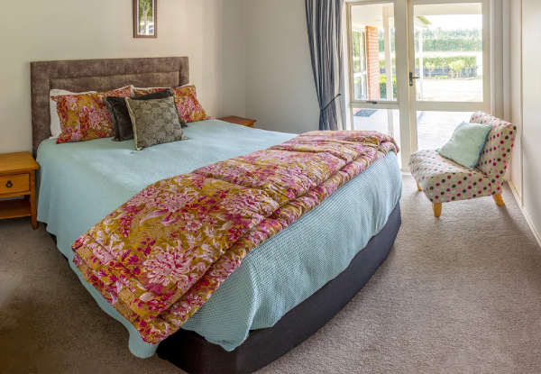 One-Night Country Escape in West Melton Canterbury for Two incl. Continental Breakfast at Gem Bed & Breakfast - Option for Two Nights