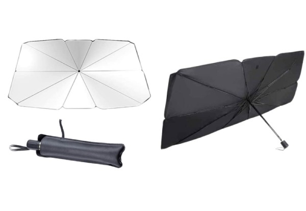 Car Windshield Sun Shade Umbrella - Two Sizes Available & Option for Two