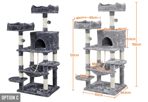Cat Tree Range - Nine Options Available