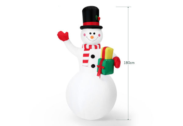 Solight 180cm LED Inflatable Snowman