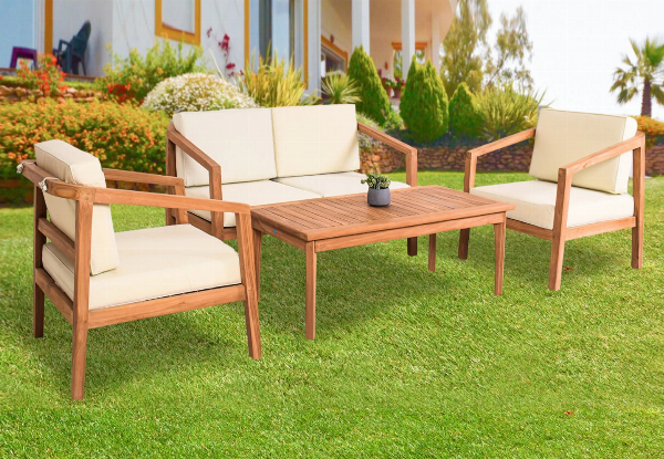 Jason Outdoor Teak Sofa Set