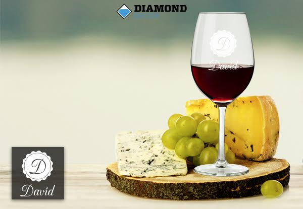 $19 for a Personalised Single Wine Glass or $35 for a Double Wine or Champange Glass Set incl. Nationwide Delivery