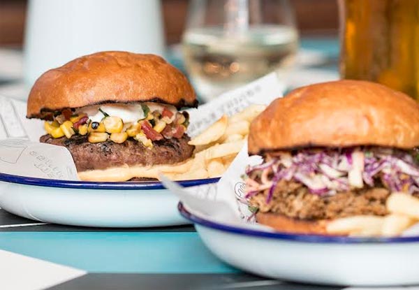 Andys Burger Combo - One Burger, Fries & a Beer