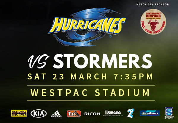 Two Bronze GA Adult Tickets to The Hurricanes vs The Stormers at Westpac Stadium, Wellington 23rd March - Options for Silver, Platinum & Family Zone Available (Booking & Service Fees Apply) - Use the Promo Code GRABONE
