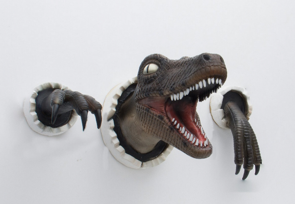 3D Wall-Mounted Dinosaur Sculpture - Two Colours Available