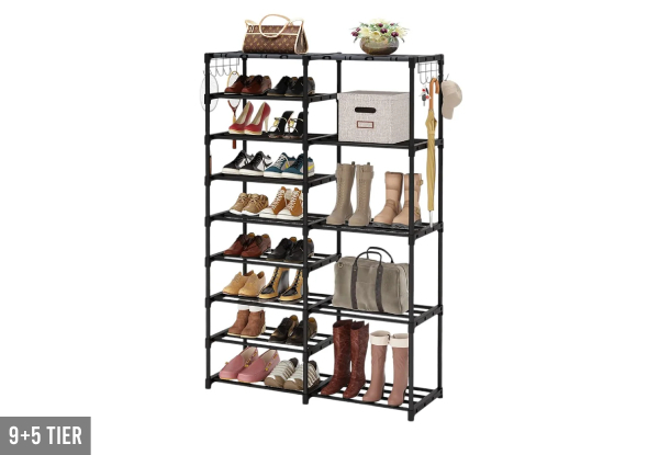 Large Capacity Shoe Rack Storage - Available in Three Sizes