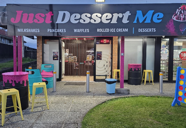 $15 Voucher for Ice Cream & Desserts for Two People - Option for $30 Voucher for Four People - Valid Tuesday to Friday