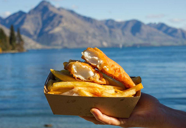 Two Award-Winning Fish & Chips Meals incl. Sauce & Soft Drinks for Two People - Option for Four People - Queenstown & Wanaka Locations