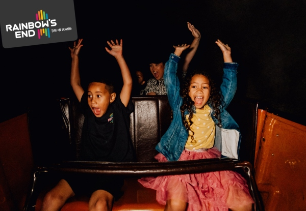 Rainbow's End Single Superpass incl. Unlimited Entry to All Rides - Options for Four Superpasses, Four Superpasses incl. Gem Panning Experience and Photo, or Four Superpasses incl. Virtual Reality Quad Play & Arcade Credit - Valid for Daytime Sessions