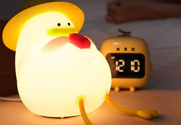 Silicone Duck Night Light- Option for Two-Pack