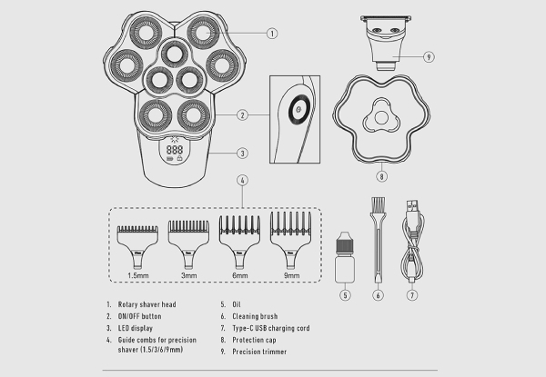 ConairMan Head Honcho Shaver
