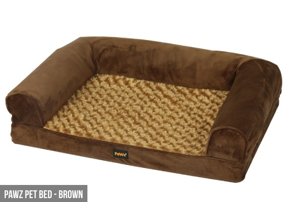 PaWz Pet Bed - Two Colours & Three Sizes Available - Option for Velvet Pet Bed Cover