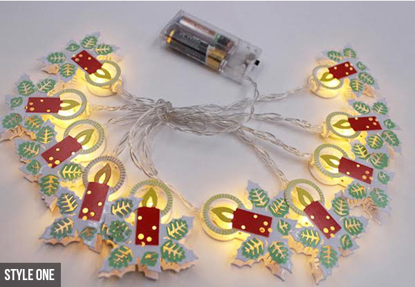 1.8 Meter Christmas Style LED Lights - Four Styles Available
