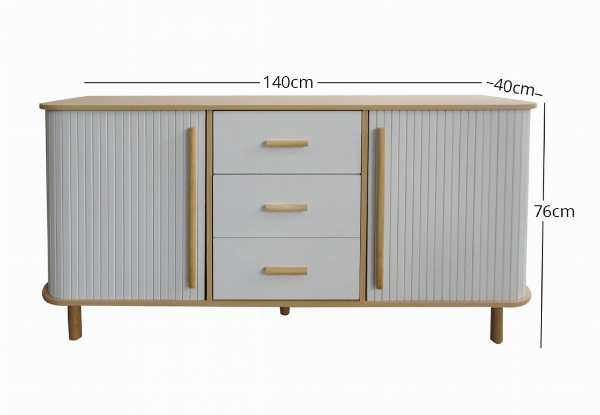 Marama Tambour Buffet Sideboard Table