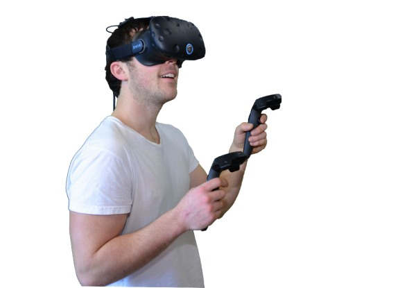 Virtual Reality Escape Room & Round of Glow in the Dark Minigolf OR Race Car Simulator for One Person