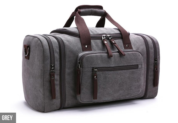 Large Capacity Canvas Luggage Bag - Five Colours Available with Free Delivery